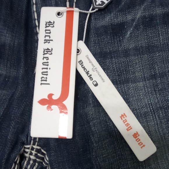 Rock Revival Women's 27 Elaina Easy Boot Embellished Embroidered Distressed NWT - Picture 7 of 13